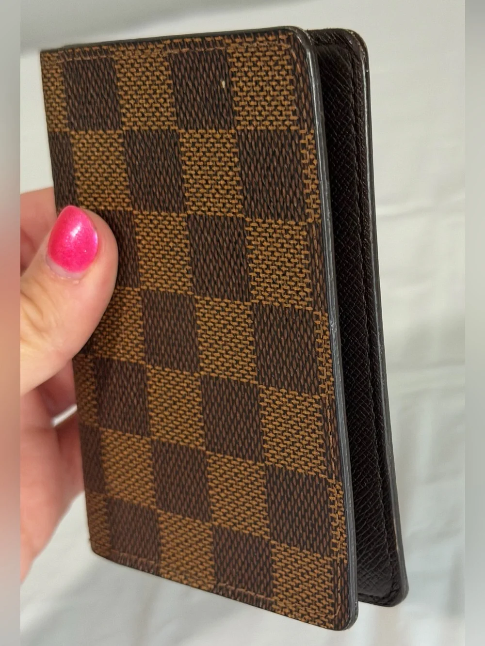 Louis Vuitton card holder in damier ebene